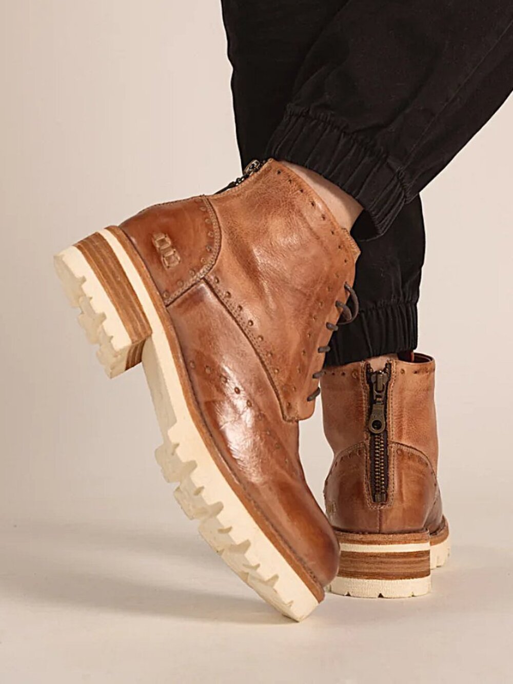 BED|STU  QUATRO III  Booties - TAN RUSTIC - LEATHER - Picture 2 of 10